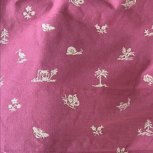 3.5 yards of Vintage Braunschweig & Fils woven toile fabric.